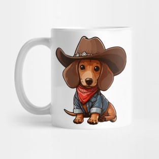 Tiny Sheriff Doxie Mug